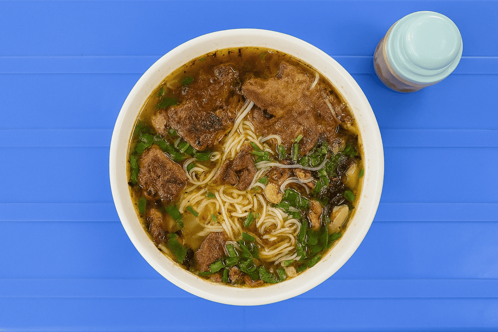 Bun Cha Trung To impresses with its light and sour tomato-based broth